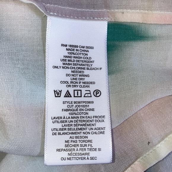 Joie Cotton Long Sleeve Blouse - Picture 14 of 15